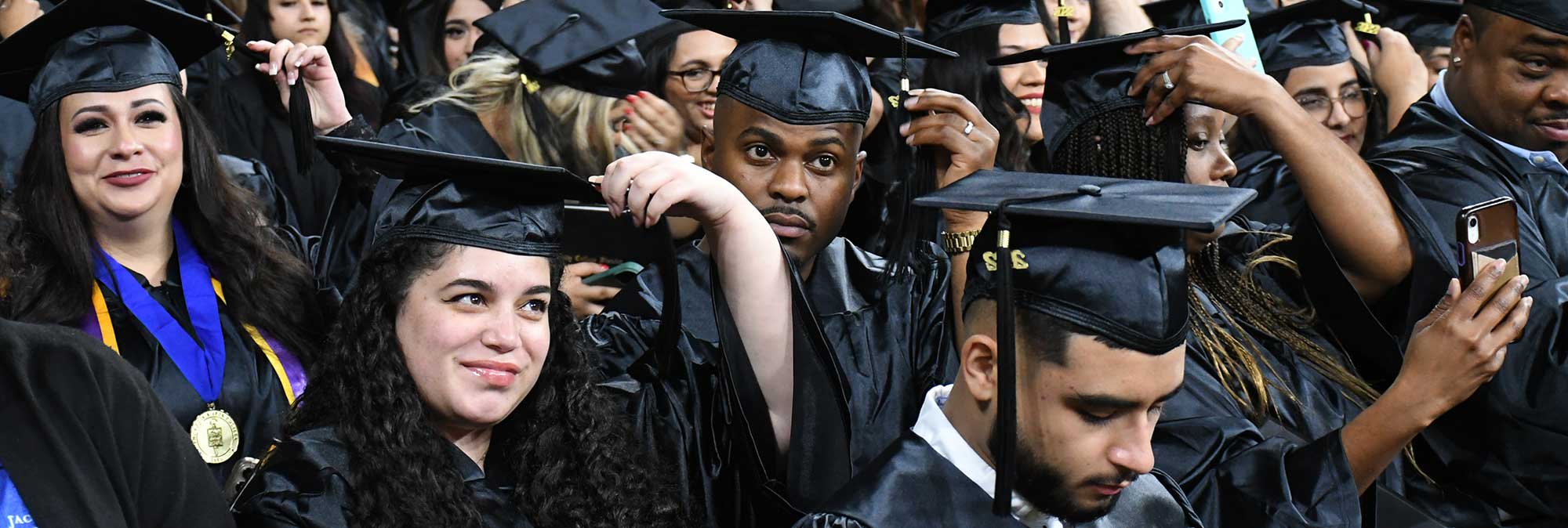 Graduates at graduation