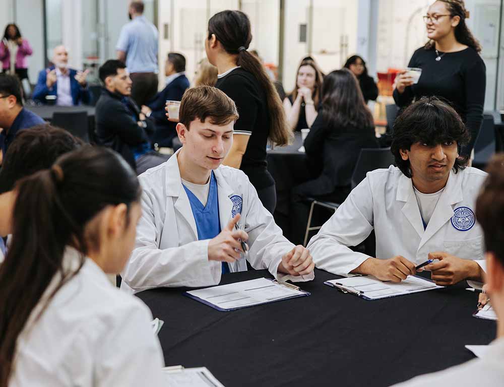 Students learn directly from biotechnology industry professionals during a BioPath @ TMC experience.