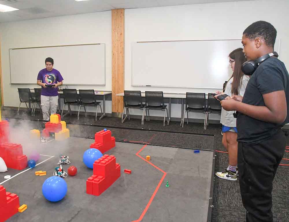 kids playing legos
