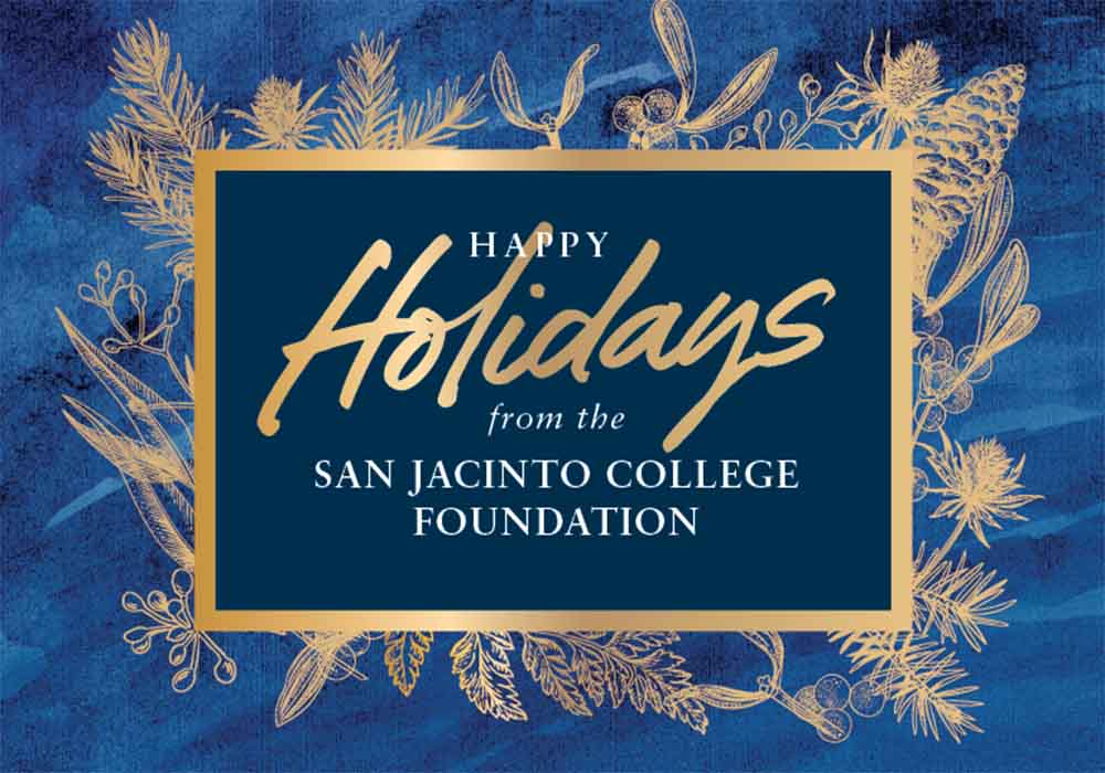 2022 san jac foundation holiday card